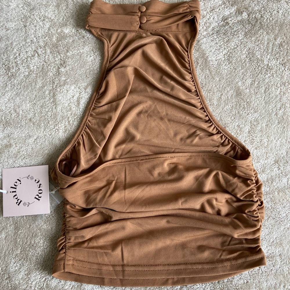 COCOA RUNCHING HALTER TOP - Picture 3 of 6